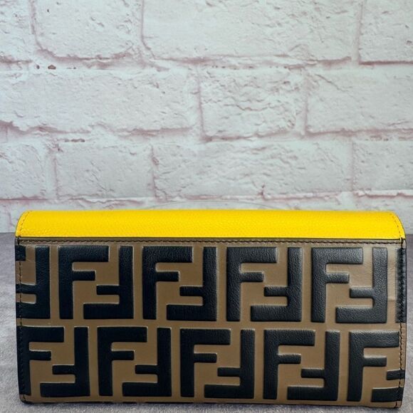 Fendi Yellow F is Fendi Cruise Women's Wallet - Picture 2 of 13